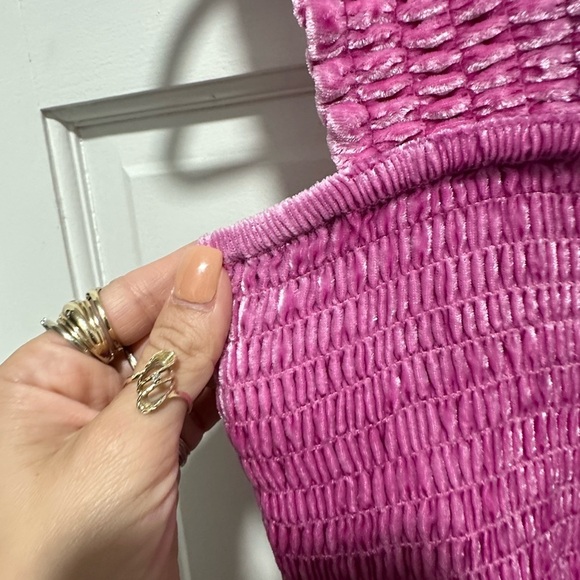 Anthropologie Smocked Velvet Babydoll Tank size M NWOT - Picture 5 of 6